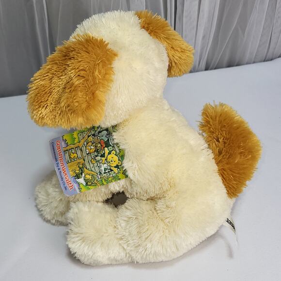 10" Commonwealth Yellow Lab Cream Beige Tan Puppy Dog Stuffed Plush Animal Toy - Picture 6 of 12